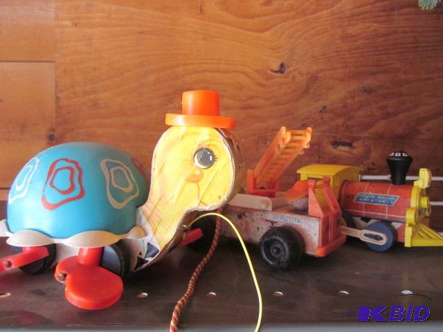 lot 5 image: Mixed lot of Fisher Price Pull Toys, #773, #6...