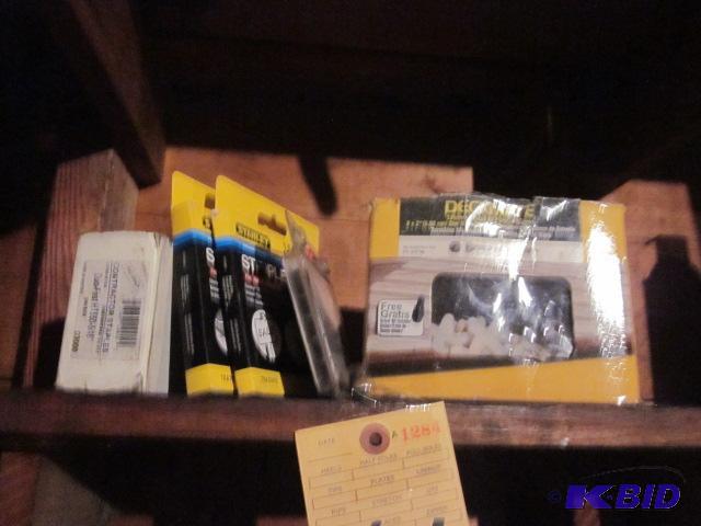 lot 64 image: Lot of contractor supplies, including box of ...