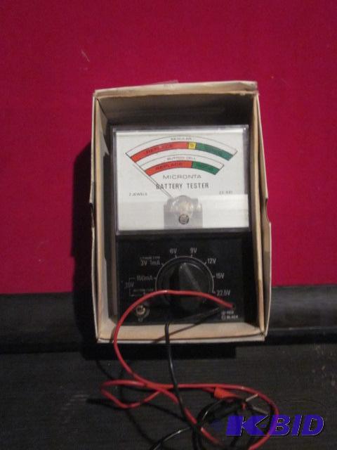 lot 66 image: Micronta battery tester with box....