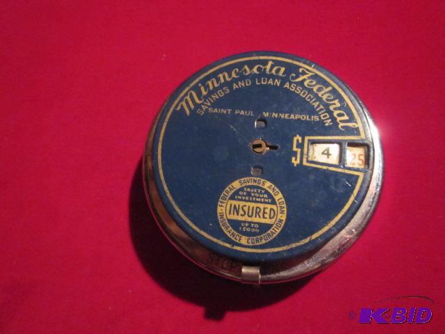 lot 74 image: Vintage Minnesota Federal Savings and Loan me...