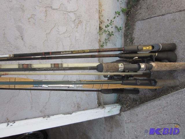 lot 94 image: Lot of fishing poles....