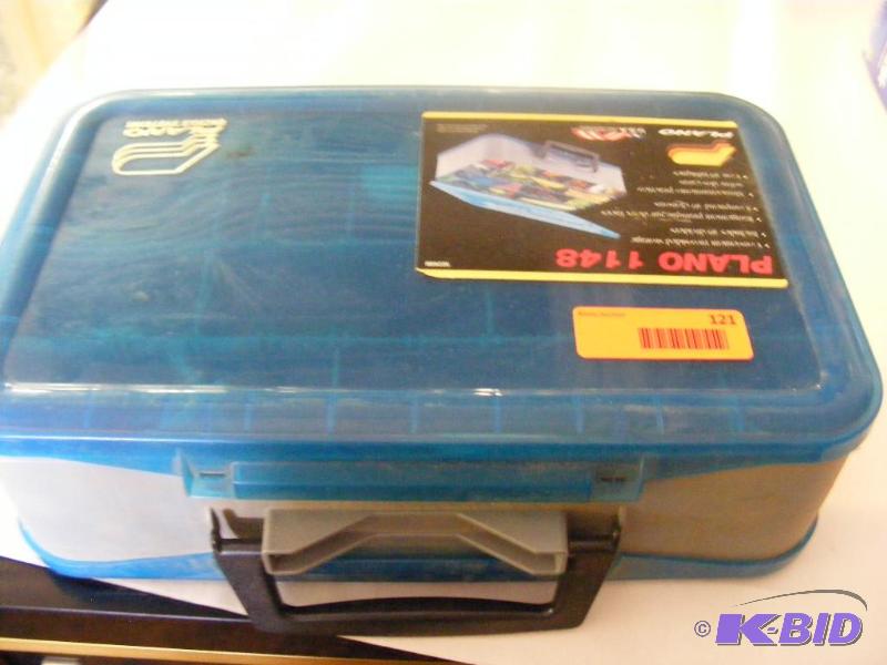 Double sided tackle box with tackle 14 x 9...