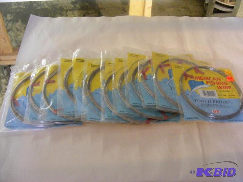 11 pkgs of American Fishing Wire, tooth proof...