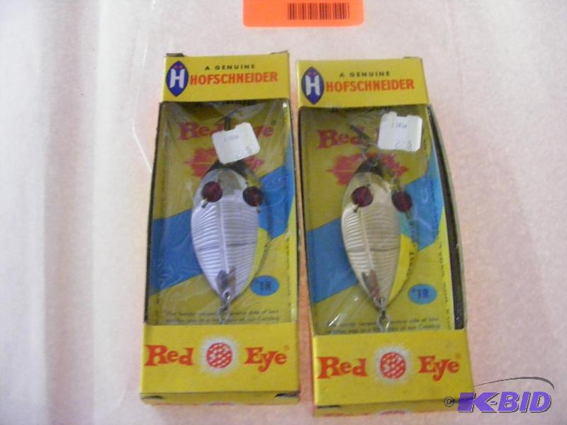 Two Hofschneider Red Eye Lures, in box approx...