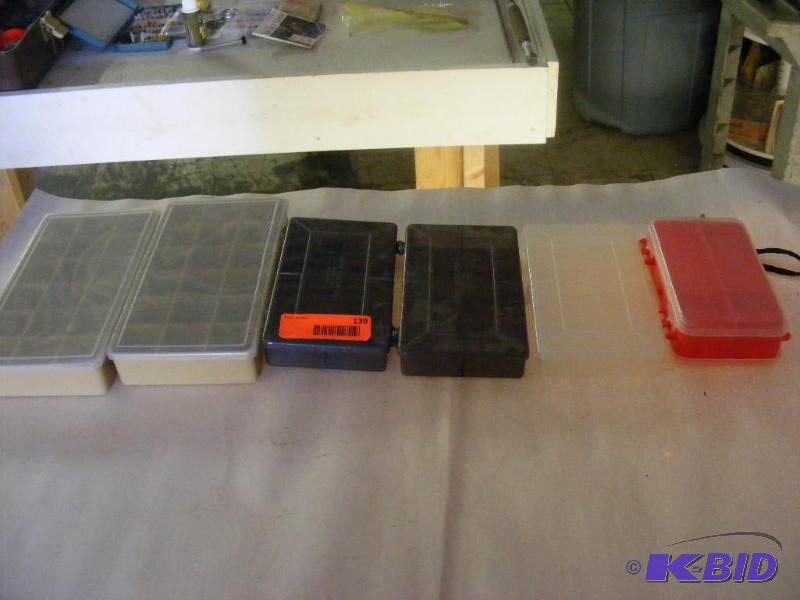 6 small Tackle organizers...