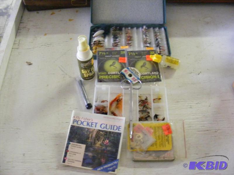 Fly fishing tackle and flies...