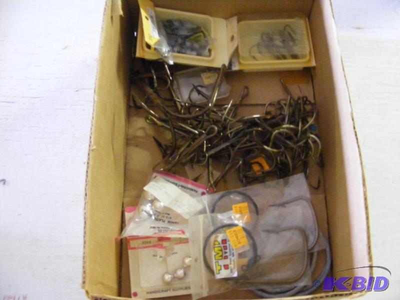 box of treble hooks and other hooks...