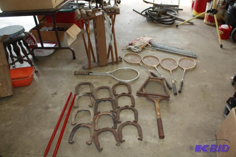 lot 117 image: Four Ringer Horseshoes  Seven Champ horsesh...