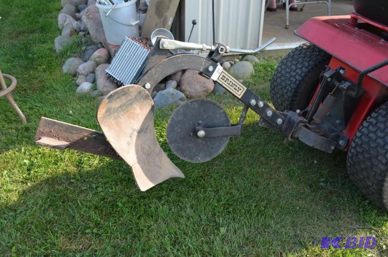 lot 12 image: Brinly&nbspMoldboard Plow Tractor Attachment...