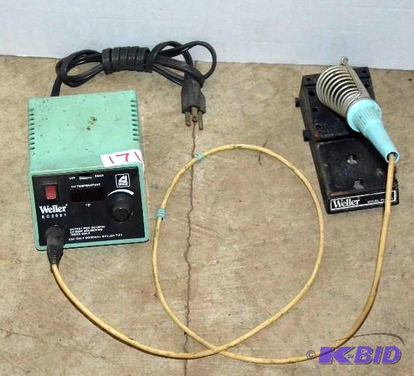 lot 171 image: Weller Temp Control Soldering Iron PH1201...