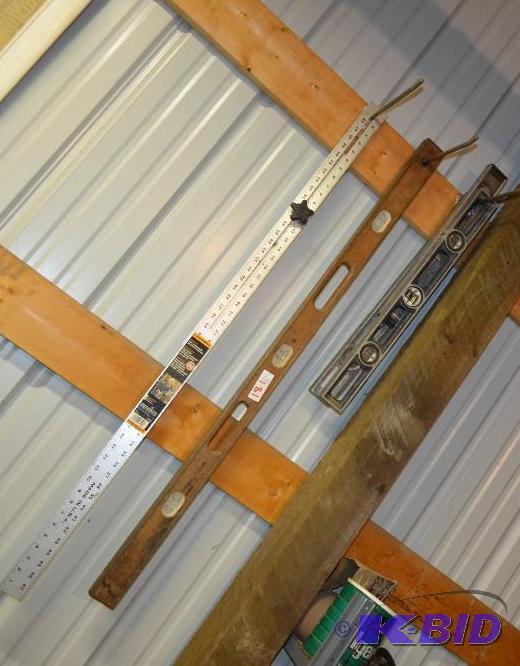 lot 181 image: Vintage Wood level & 2 other levels with ...