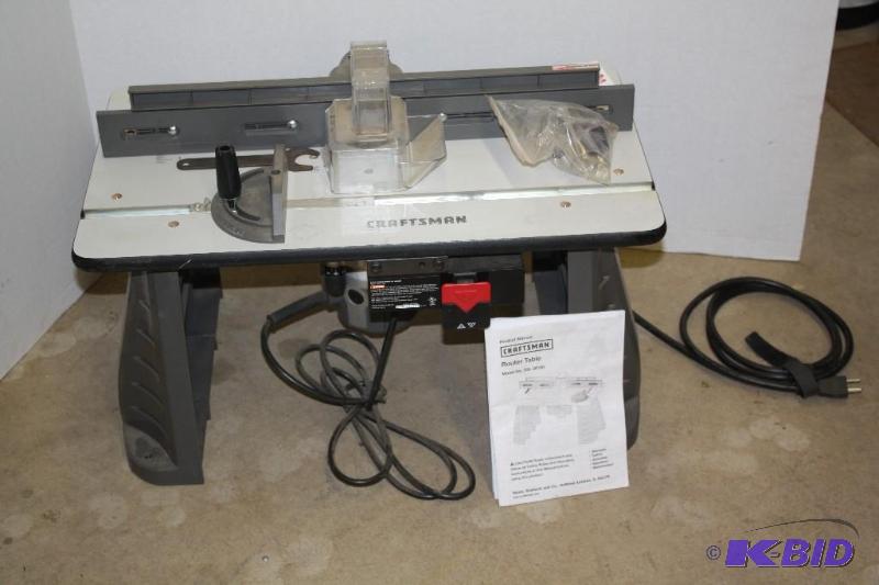 lot 66 image: Craftsman Router Table, Model No. 310.28180 S...