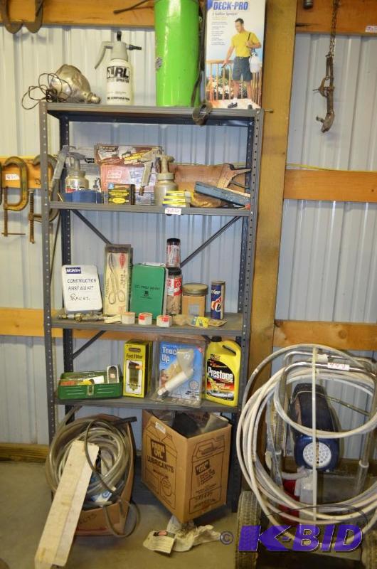 lot 80 image: Metal Shelf and Contents   Swingline Heavy D...