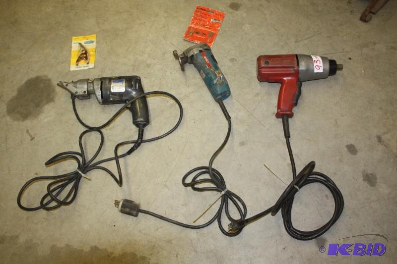 lot 93 image: Lot of 3 Power Tools Milwaukee Heavy Duty Im...