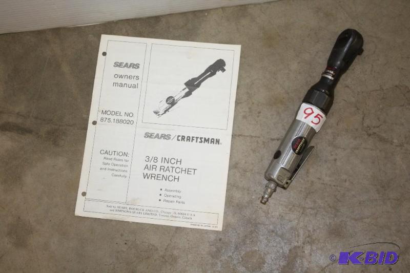 lot 95 image: Craftsman Pneumatic Model 875-188020...
