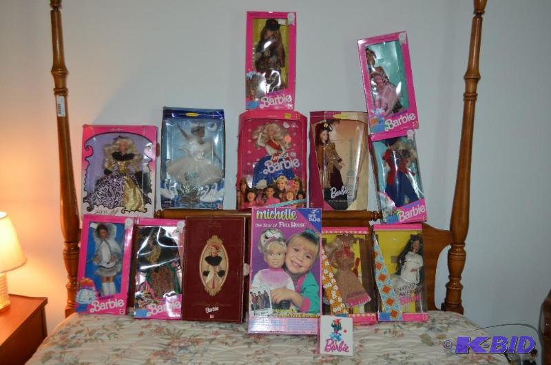 lot 151 image: Lot of Barbie Dolls Scottish, English, Nativ...
