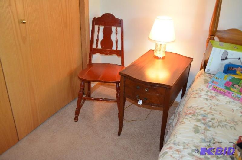 lot 158 image: Antique wood Imperial Genuine Mahogany side...