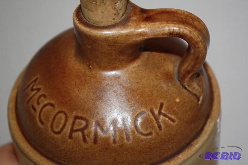 lot 177 image: Vintage McCormick Liquor Stoneware Shoulder J...