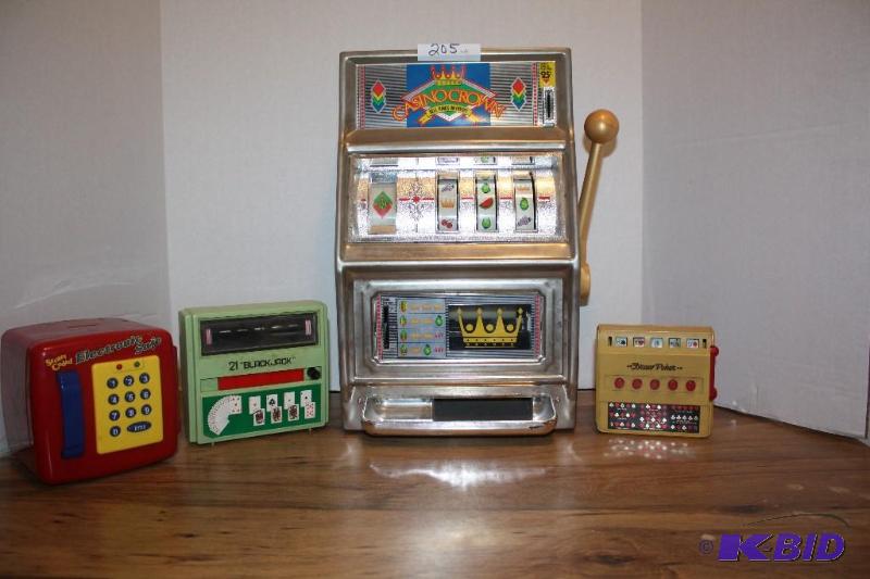 lot 205 image: Vintage Metal slot machine,   Secret Coded E...