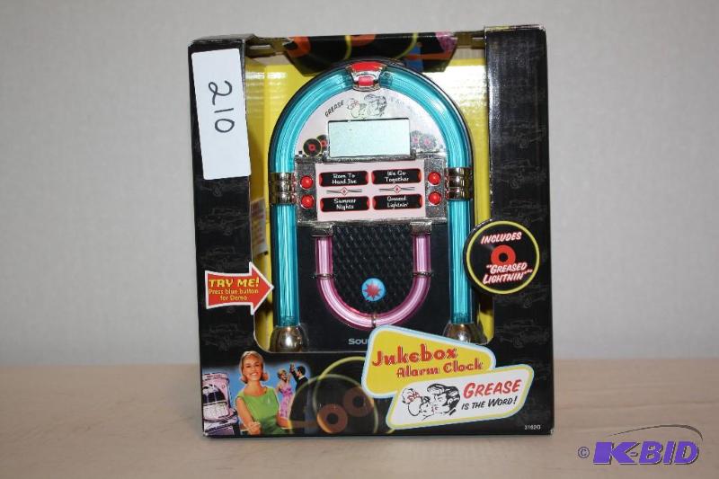 lot 210 image: Juke box Alarm Clock &quotGrease is the Word...