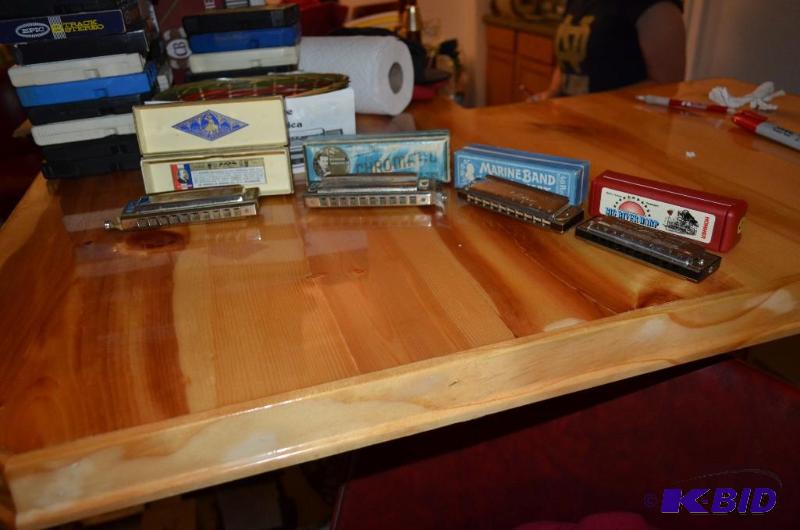 lot 212 image: Lot of 4 antique Harmonicas as pictured....