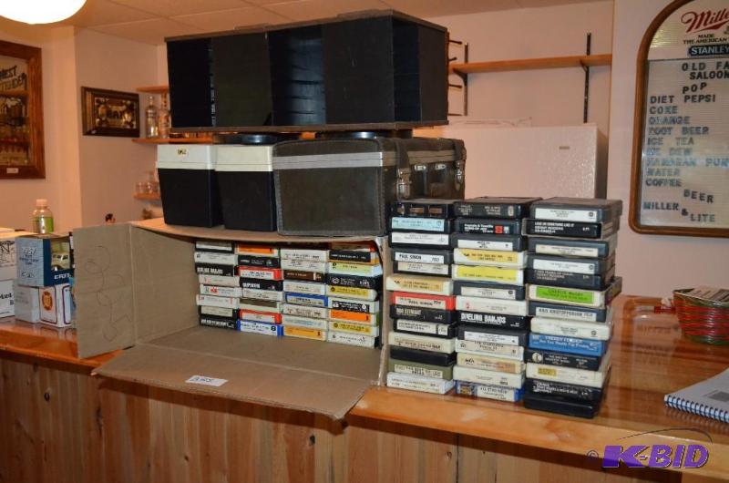 lot 225 image: Vintage 8 track tapes- please view for exact ...