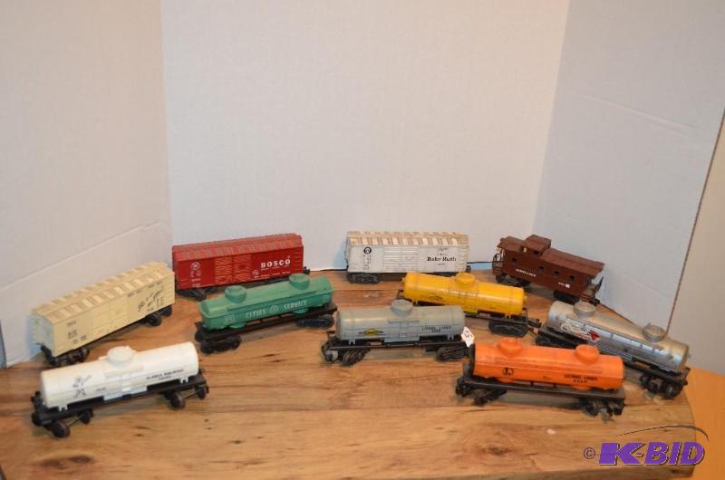 lot 56 image: 6 pieces Vintage train cars   &quotSUNOCO L...