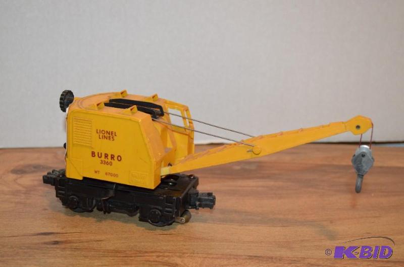 lot 73 image: Lionel Lines Burro 3360 WT-67000 train car....