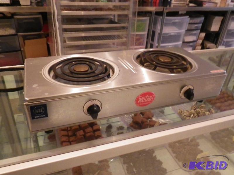 lot 16 image: Table top NSF dual burner warmers...