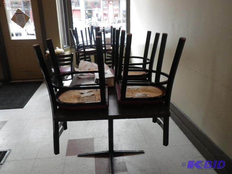 lot 29 image: Dining table and 4 chairs...