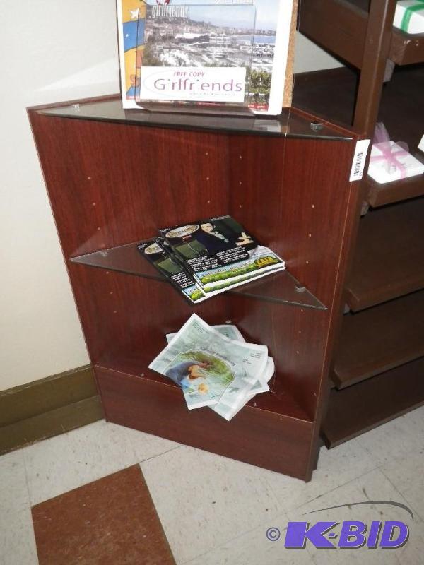 lot 53 image: small corner shelf unit...