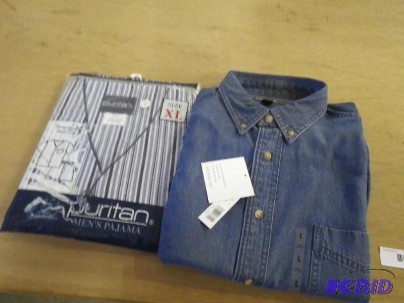 2 new shirts, 1 L and 1 XL...