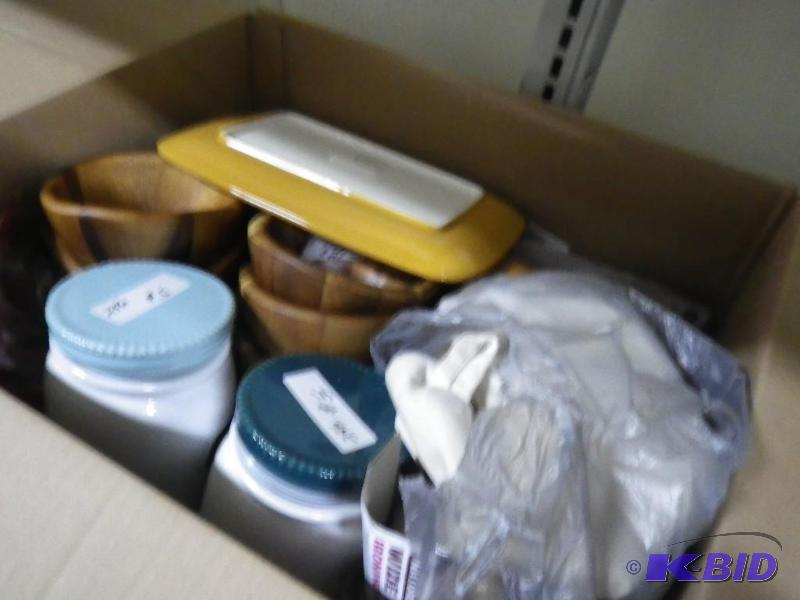 box of containers...