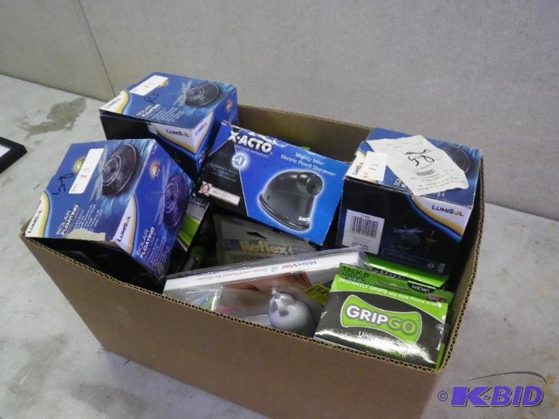 box of electronics...