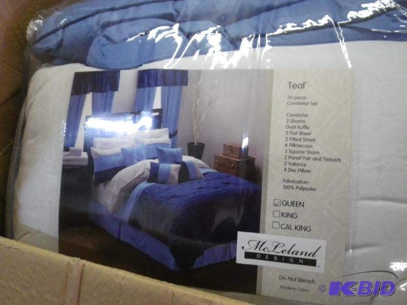 30 pc queen bed set...