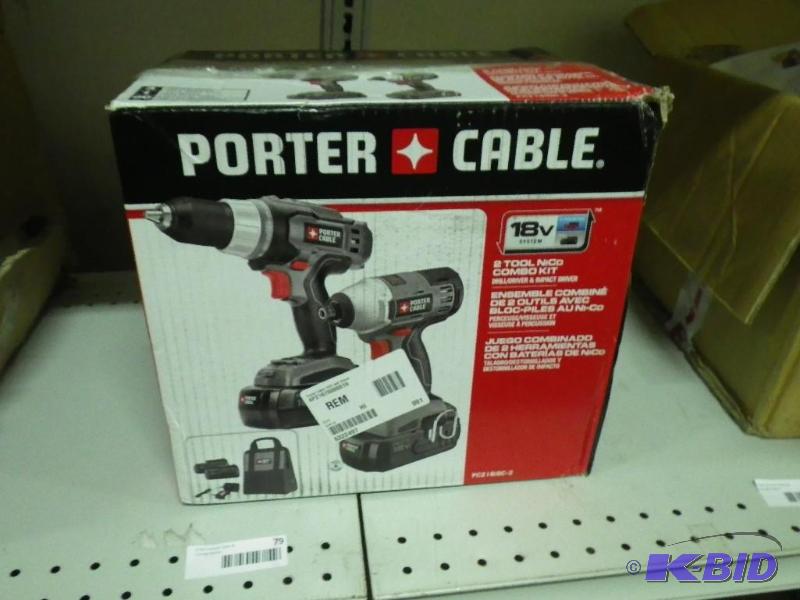 Porter cable tool combo kit...