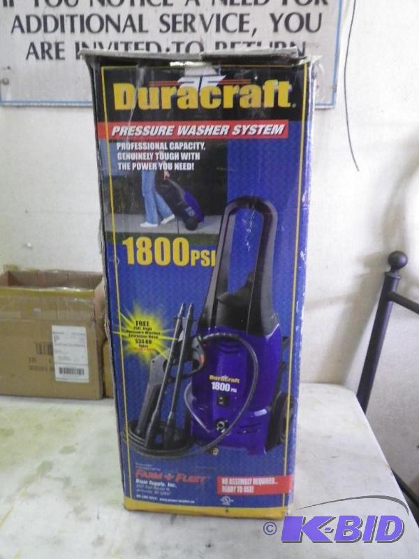 Duracraft 1800 psi pressure washer...