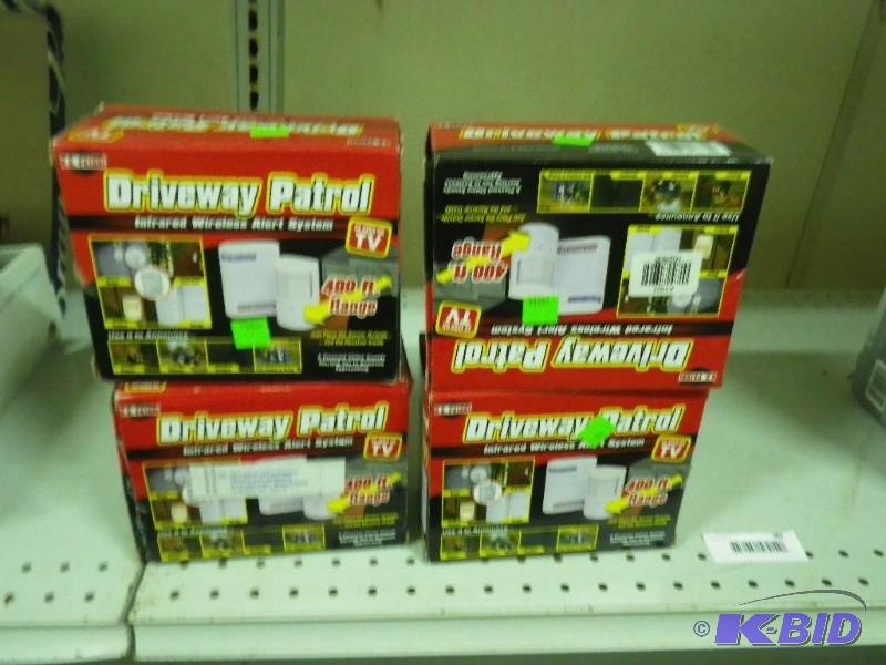 4 driveway patrol alarms...