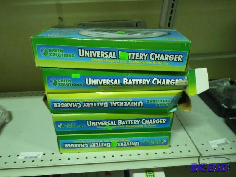 10 battery chargers...