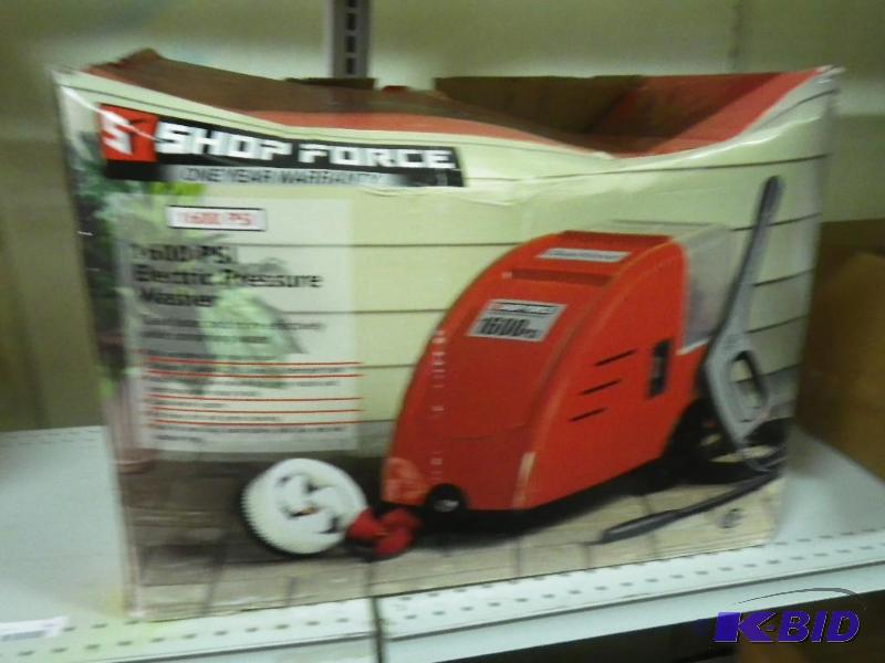 Shop force 1600 psi pressure washer...