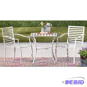 New MyHome Chelsea 3pc Bistro Set  White in ...