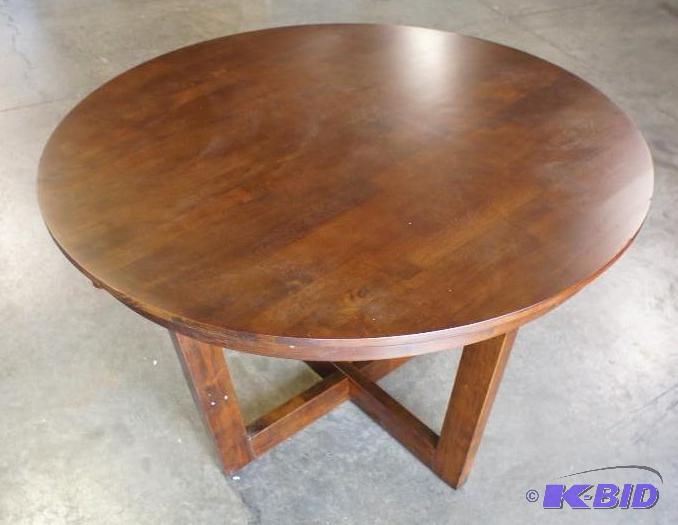 New McCleland Round Wooden Dining Table. MSRP...