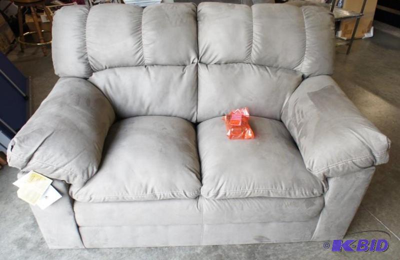 New Ashley Signature Microfiber Sofa. Minor s...