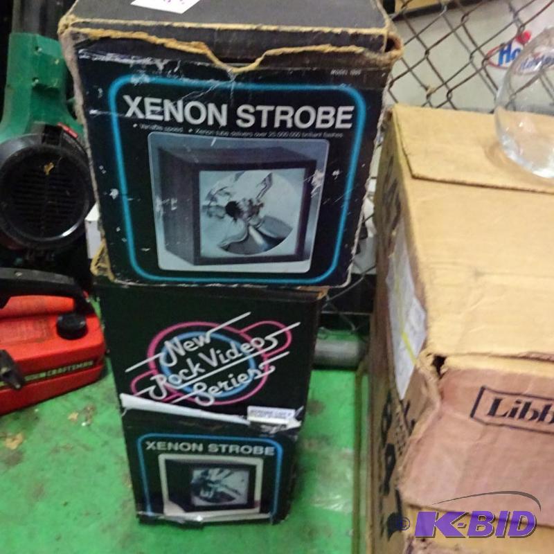 lot 103 image: 3 xenon strobe lights...
