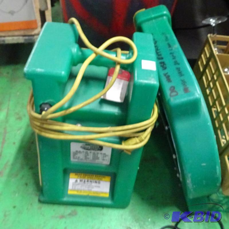lot 107 image: Blower for bouncy houses. Missing fan...