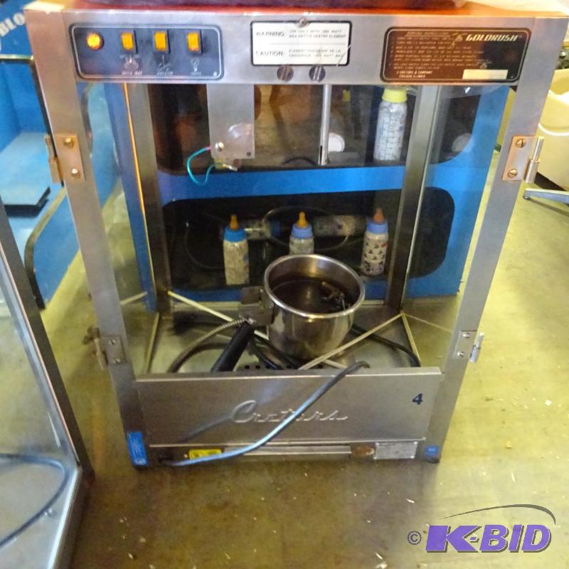 lot 114 image: Cretors gold rush popcorn popper. Currently d...