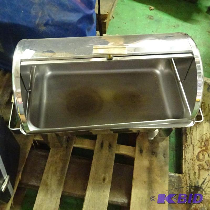 lot 130 image: Roll top chaffing pan...