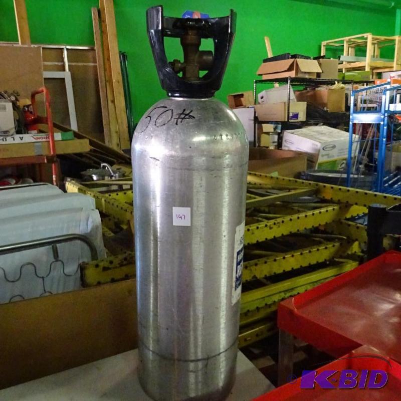 lot 147 image: 50 Cu. Ft. Helium Tank. Aluminum...