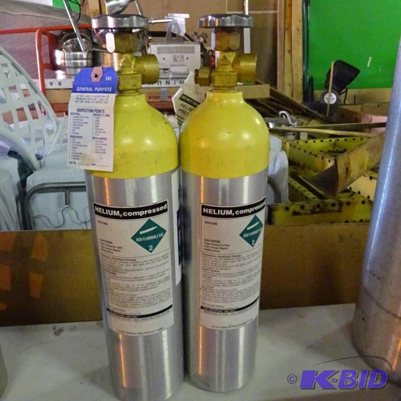 lot 149 image: 20 Cu. Ft. Helium Tanks. Aluminum Qty. 4...