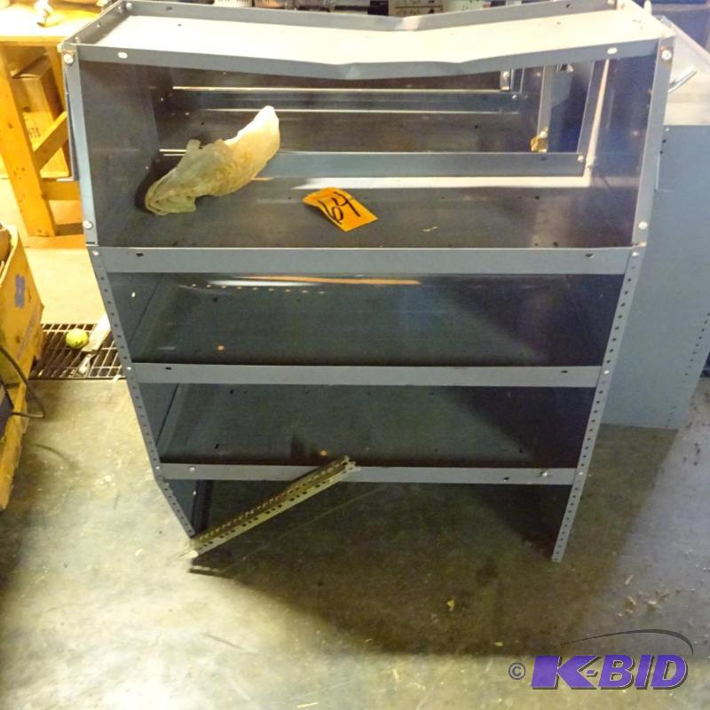 lot 15 image: Work van metal storage unit. 37 x 14 x 66...